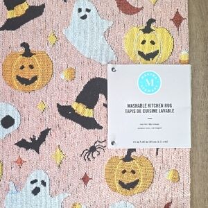 Martha Stewart Pink Halloween Kitchen Rug